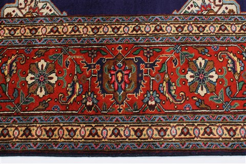 Tabriz Red Hand Knotted 98 X 123 Area Rug 100-28006 Image 22