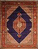 Tabriz Red Hand Knotted 98 X 123  Area Rug 100-28006 Thumb 0