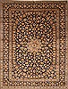 Kashan Beige Hand Knotted 100 X 131  Area Rug 100-28007 Thumb 0