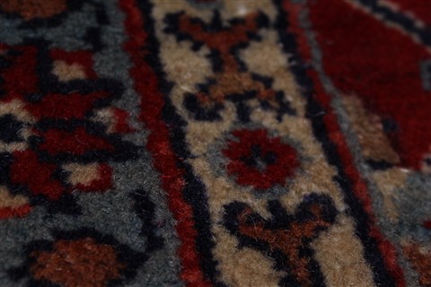 Varamin Blue Hand Knotted 82 X 109 Area Rug 100-28011 Image 1
