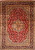 Isfahan Red Hand Knotted 98 X 139  Area Rug 100-28016 Thumb 0