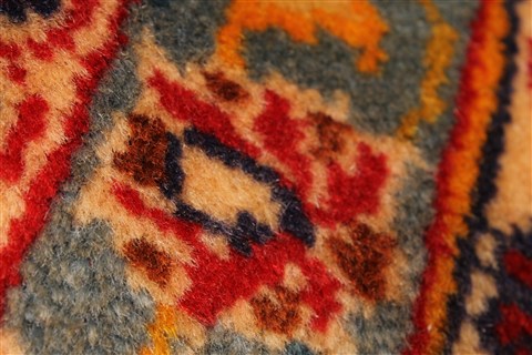 Kashan Blue Hand Knotted 97 X 143 Area Rug 100-28017 Image 3