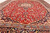 Kashan Red Hand Knotted 98 X 128  Area Rug 100-28018 Thumb 8