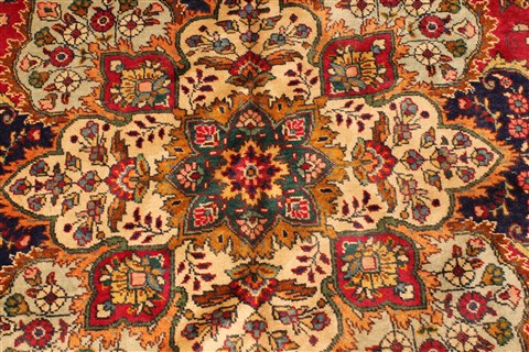 Tabriz Blue Hand Knotted 100 X 128 Area Rug 100-28019 Image 6