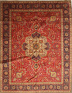 Tabriz Blue Hand Knotted 10'0" X 12'8"  Area Rug 100-28019