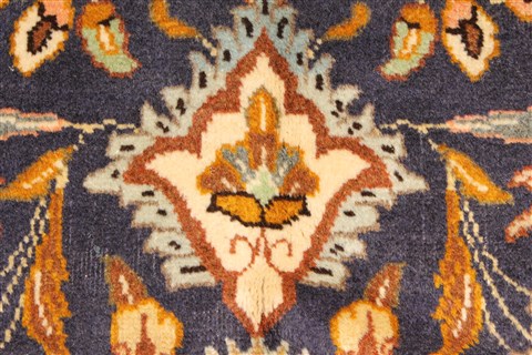 Tabatabaie Blue Hand Knotted 88 X 123 Area Rug 100-28020 Image 12