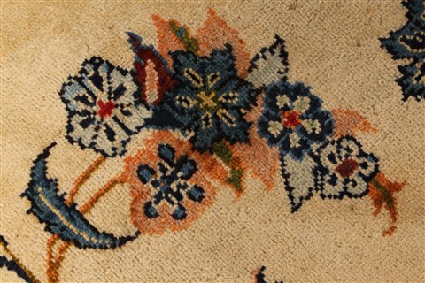 Kerman Blue Hand Knotted 112 X 156 Area Rug 100-28021 Image 11