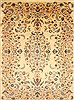 Kerman Blue Hand Knotted 112 X 156  Area Rug 100-28021 Thumb 0