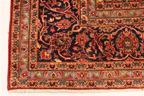Kashan Red Hand Knotted 94 X 132 Area Rug 100-28022 Image 7