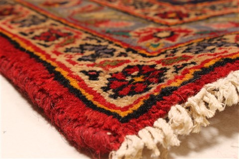 Kashan Red Hand Knotted 94 X 132 Area Rug 100-28022 Image 8