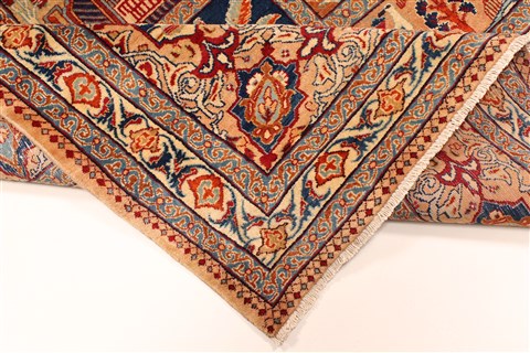 Kashmar Multicolor Hand Knotted 99 X 127 Area Rug 100-28026 Image 12