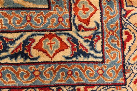 Kashmar Multicolor Hand Knotted 99 X 127 Area Rug 100-28026 Image 4
