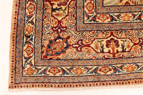 Kashmar Multicolor Hand Knotted 99 X 127 Area Rug 100-28026 Image 8