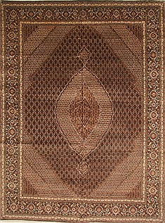 Mahi Beige Hand Knotted 9'8" X 13'1"  Area Rug 100-28027