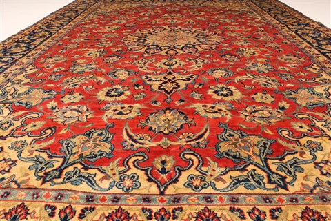 Isfahan Red Hand Knotted 87 X 126 Area Rug 100-28028 Image 5