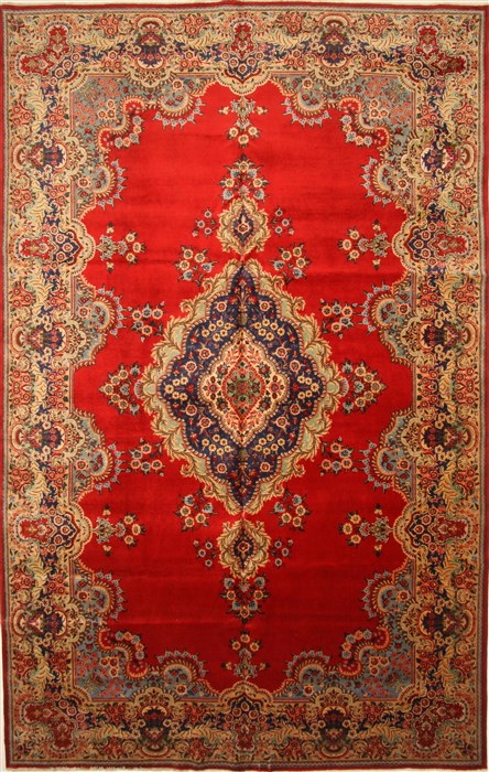 Tabriz Blue Hand Knotted 108 X 171 Area Rug 100-28029 Image 0