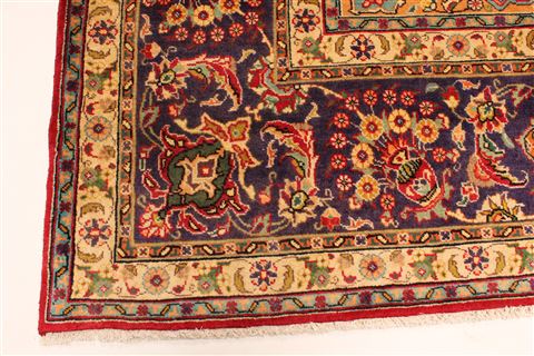 Tabriz Green Hand Knotted 101 X 126 Area Rug 100-28030 Image 10