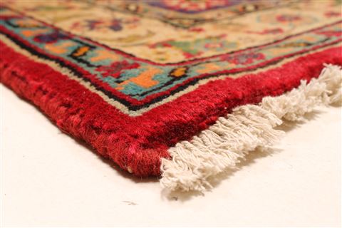 Tabriz Green Hand Knotted 101 X 126 Area Rug 100-28030 Image 11