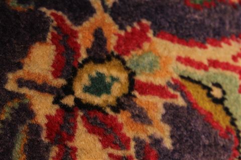 Tabriz Green Hand Knotted 101 X 126 Area Rug 100-28030 Image 1