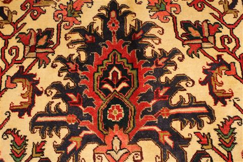 Heriz Beige Hand Knotted 128 X 188 Area Rug 100-28031 Image 11