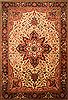 Heriz Beige Hand Knotted 128 X 188 Area Rug 100-28031 Thumb 0