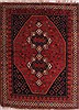 Afshar Red Hand Knotted 50 X 66  Area Rug 400-28032 Thumb 0