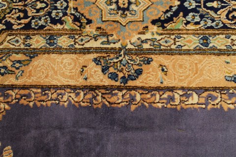 Kerman Purple Hand Knotted 73 X 103 Area Rug 400-28033 Image 10