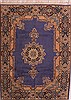 Kerman Purple Hand Knotted 73 X 103 Area Rug 400-28033 Thumb 0
