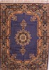 Kerman Purple Hand Knotted 73 X 103  Area Rug 400-28033 Thumb 0