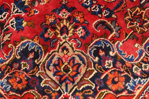 Mashad Red Hand Knotted 66 X 93 Area Rug 100-28034 Image 10