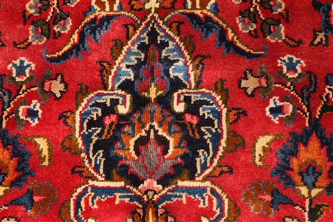 Mashad Red Hand Knotted 66 X 93 Area Rug 100-28034 Image 11