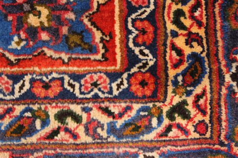 Mashad Red Hand Knotted 66 X 93 Area Rug 100-28034 Image 12