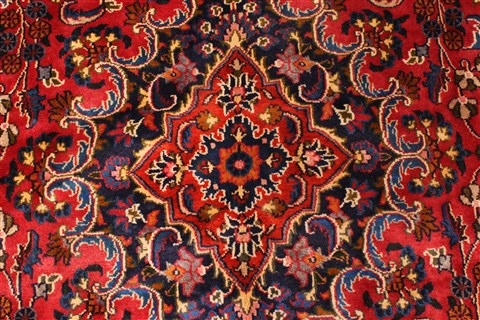 Mashad Red Hand Knotted 66 X 93 Area Rug 100-28034 Image 7