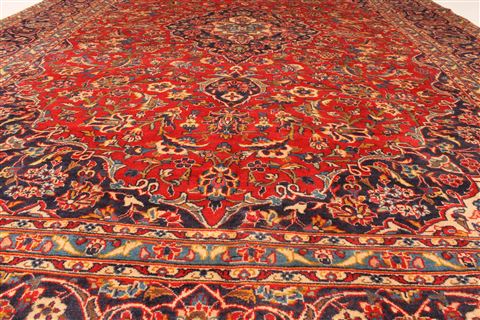 Kashan Red Hand Knotted 78 X 115 Area Rug 100-28035 Image 28