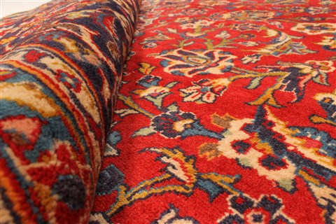 Kashan Red Hand Knotted 78 X 115 Area Rug 100-28035 Image 4