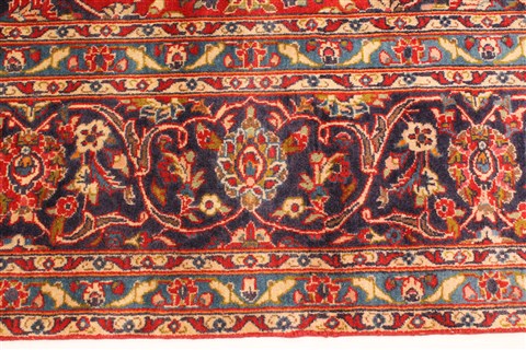 Kashan Red Hand Knotted 78 X 115 Area Rug 100-28035 Image 8
