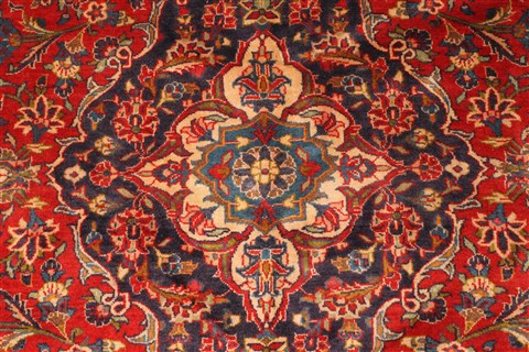 Kashan Red Hand Knotted 78 X 115 Area Rug 100-28035 Image 9
