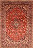 Kashan Red Hand Knotted 78 X 115  Area Rug 100-28035 Thumb 0