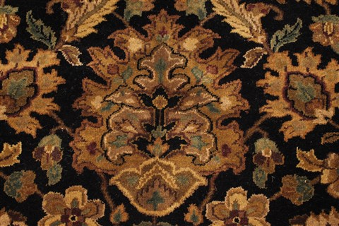 Jaipur Black Hand Knotted 82 X 101 Area Rug 100-28037 Image 12