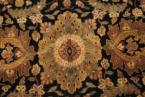 Jaipur Black Hand Knotted 82 X 101 Area Rug 100-28037 Image 8