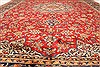 Kashan Red Hand Knotted 96 X 134  Area Rug 100-28039 Thumb 8