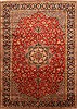 Kashan Red Hand Knotted 96 X 134  Area Rug 100-28039 Thumb 0