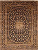 Kashan Beige Hand Knotted 99 X 131  Area Rug 100-28040 Thumb 0