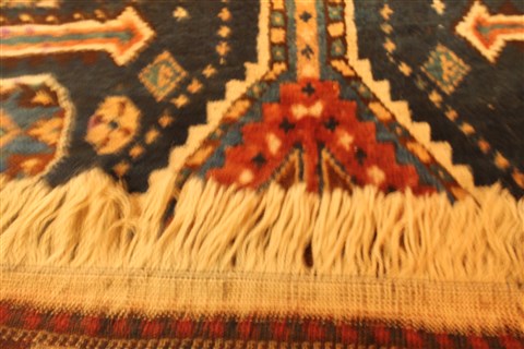 Qashqai Blue Hand Knotted 46 X 80 Area Rug 400-28041 Image 2