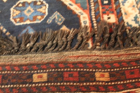 Qashqai Blue Hand Knotted 46 X 80 Area Rug 400-28041 Image 5