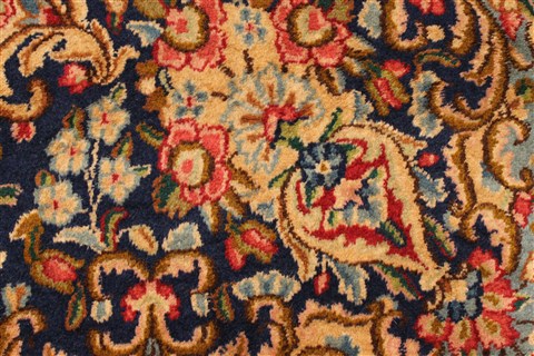 Kerman Green Hand Knotted 100 X 136 Area Rug 100-28042 Image 11