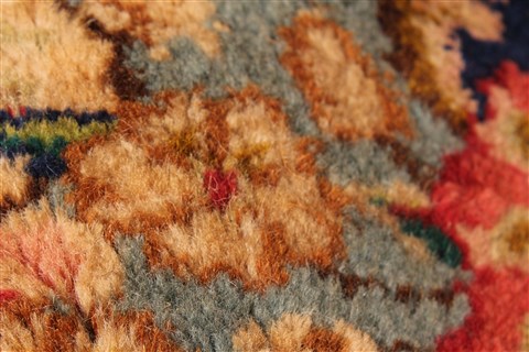 Kerman Green Hand Knotted 100 X 136 Area Rug 100-28042 Image 12