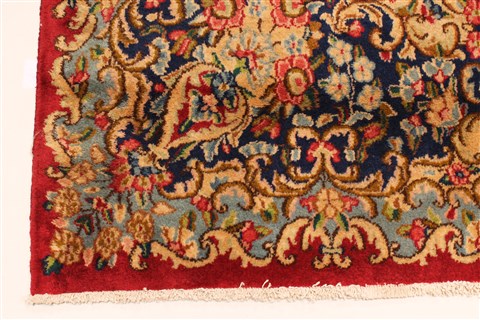 Kerman Green Hand Knotted 100 X 136 Area Rug 100-28042 Image 7