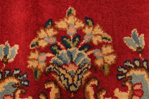 Kerman Green Hand Knotted 100 X 136 Area Rug 100-28042 Image 9