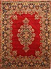 Kerman Green Hand Knotted 100 X 136 Area Rug 100-28042 Thumb 0